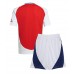 Camisa de Futebol Arsenal Equipamento Principal Infantil 2024-25 Manga Curta (+ Calças curtas)